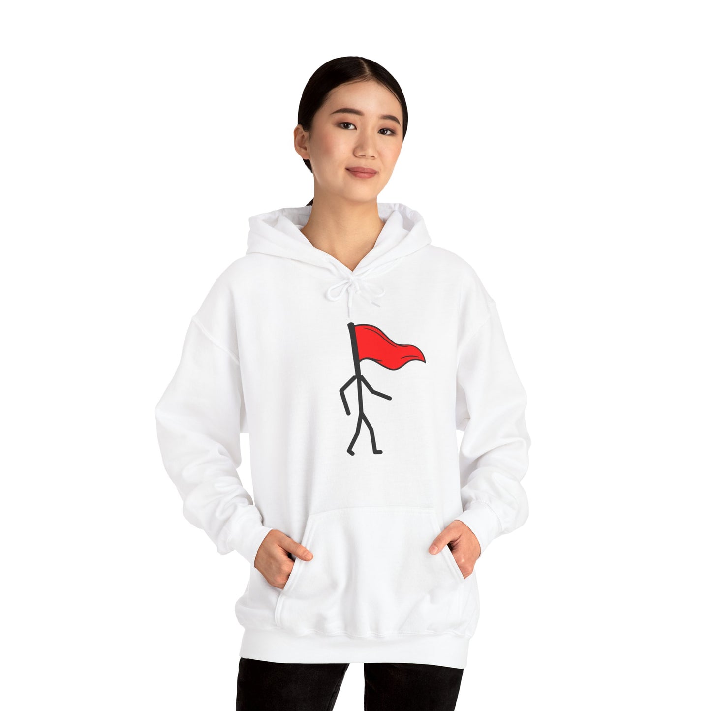 Walking Red Flag, Unisex Hoodie