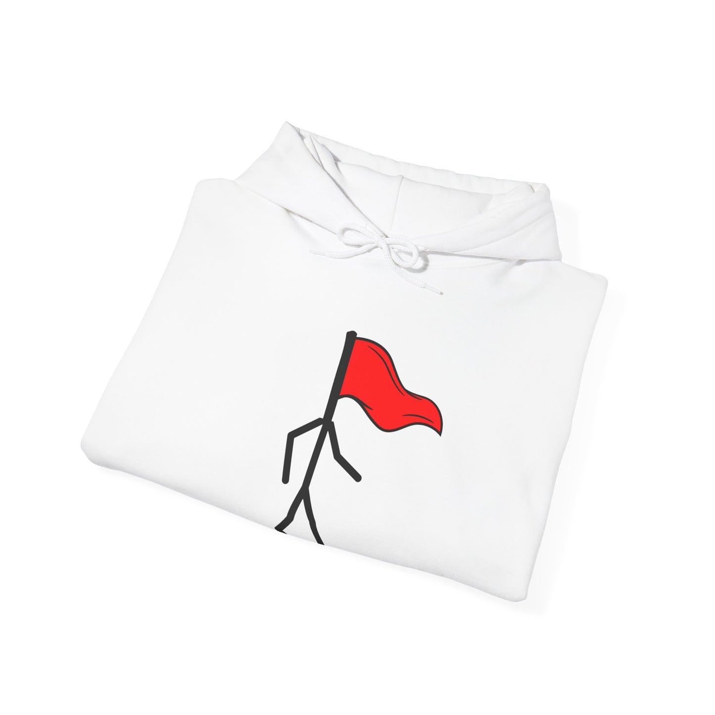 Walking Red Flag, Unisex Hoodie
