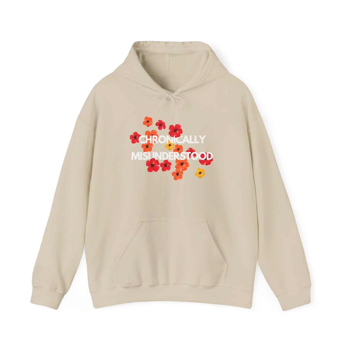 Chronically Misunderstood Floral unisex hoodie