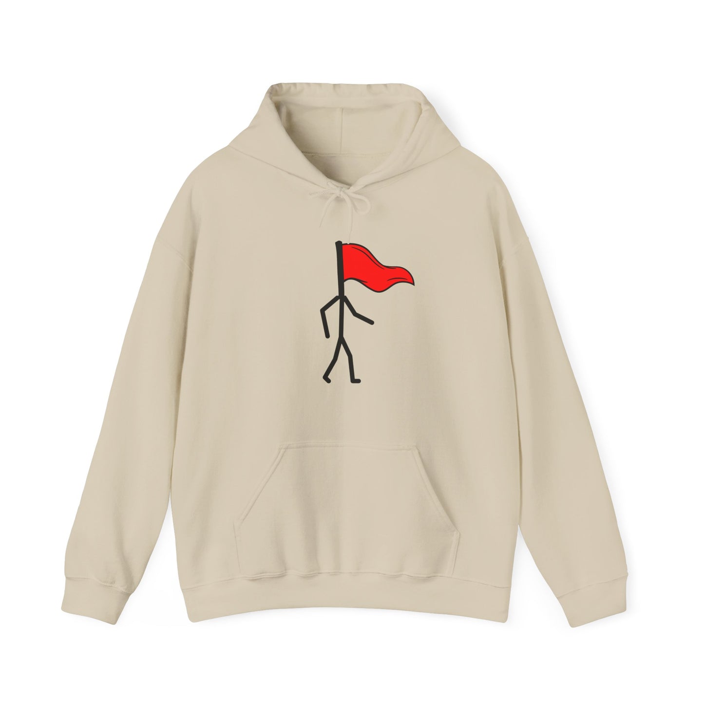Walking Red Flag, Unisex Hoodie