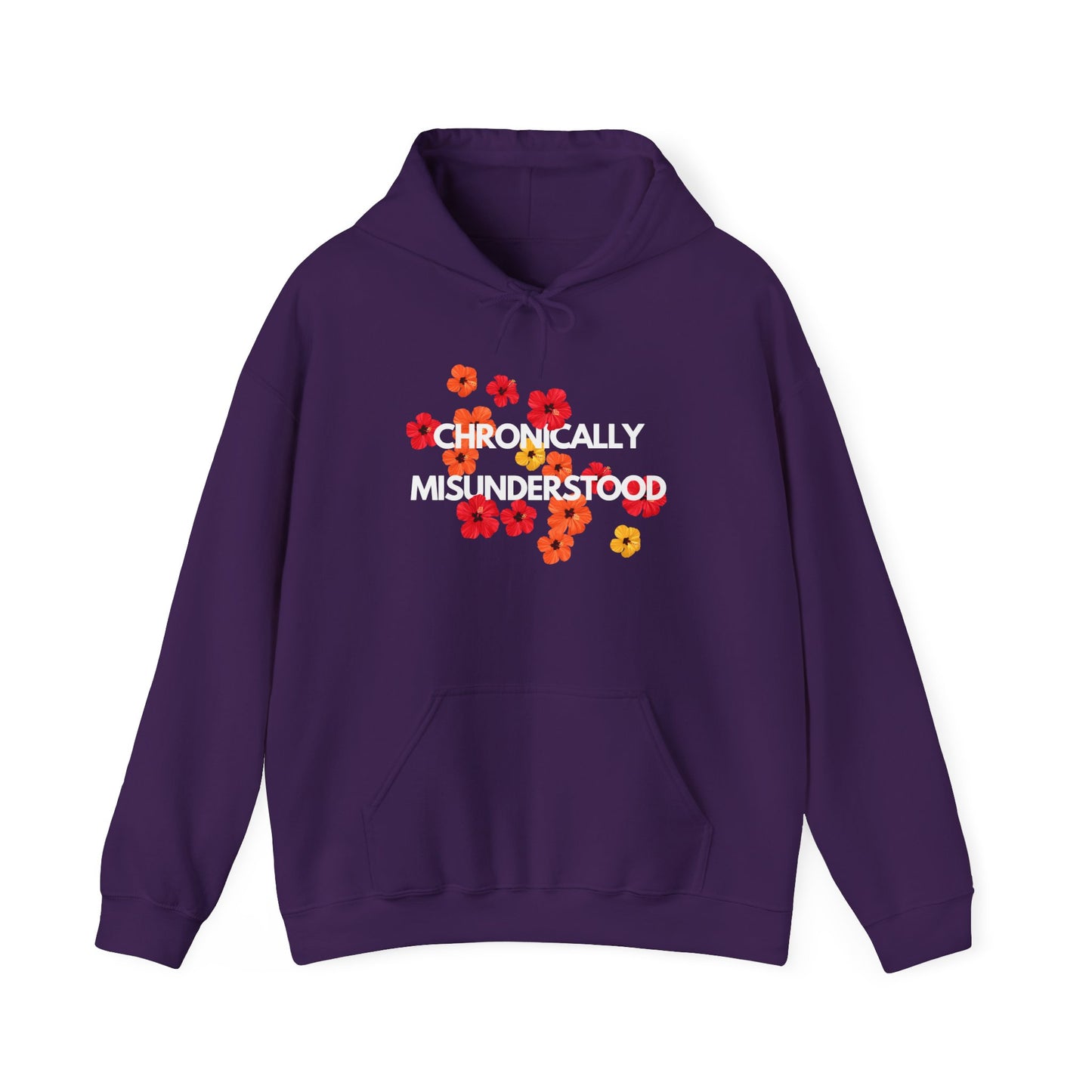 Chronically Misunderstood Floral unisex hoodie