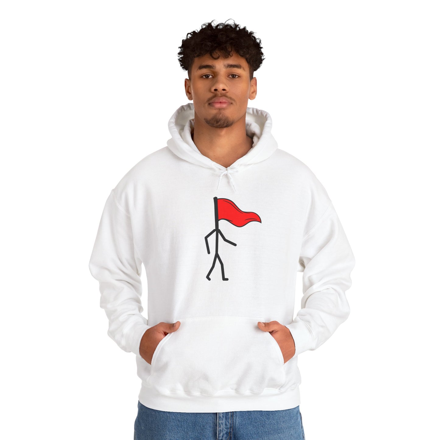 Walking Red Flag, Unisex Hoodie