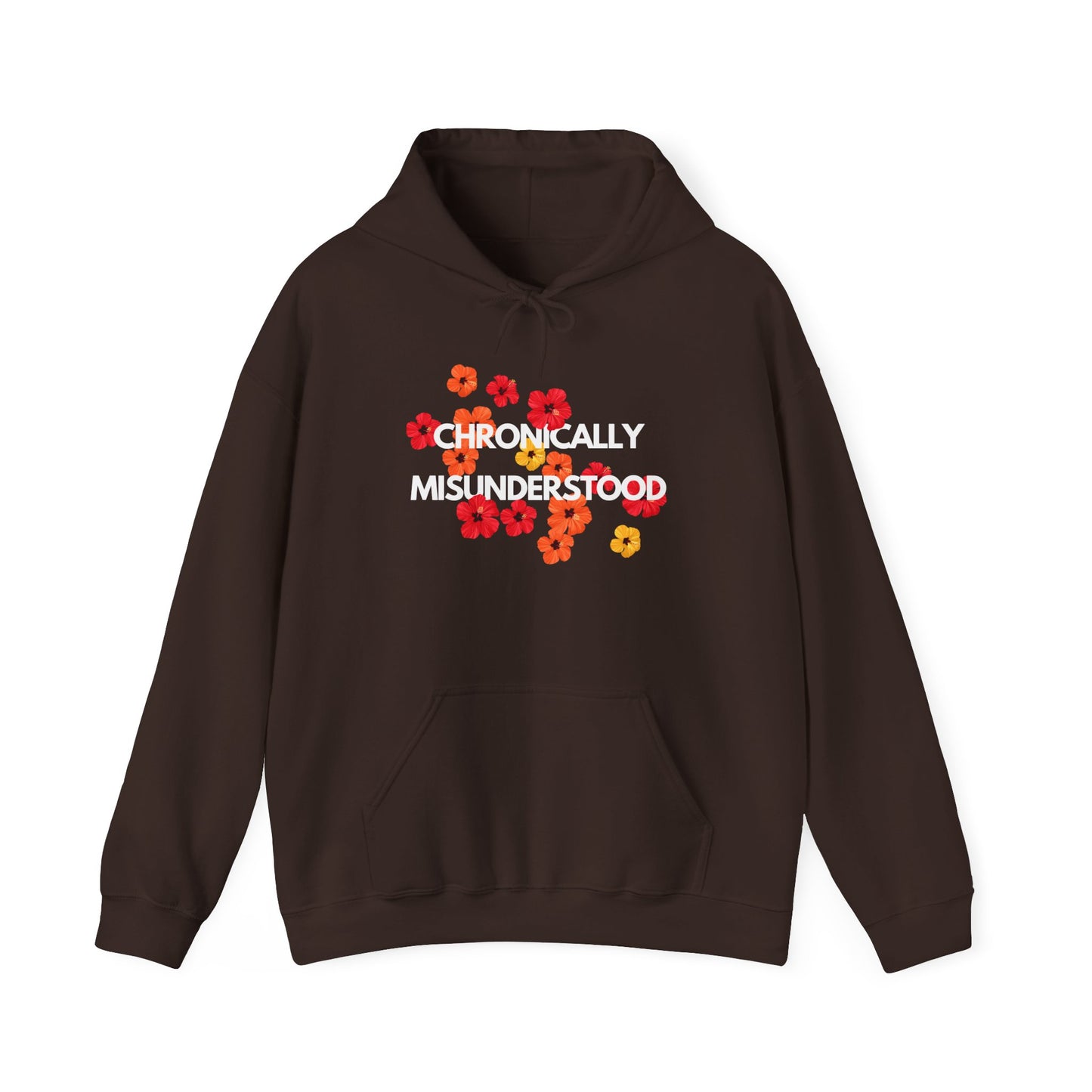 Chronically Misunderstood Floral unisex hoodie