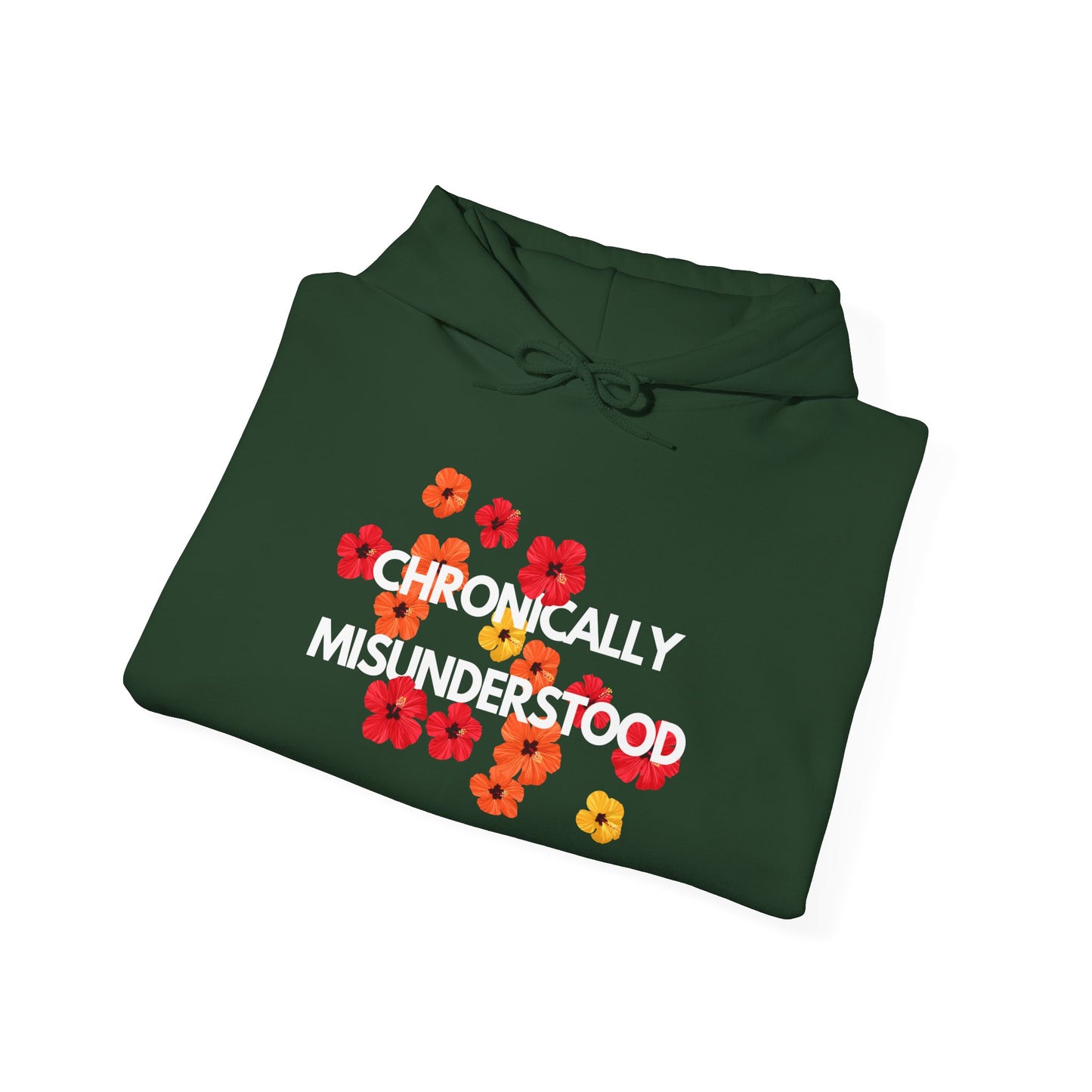 Chronically Misunderstood Floral unisex hoodie