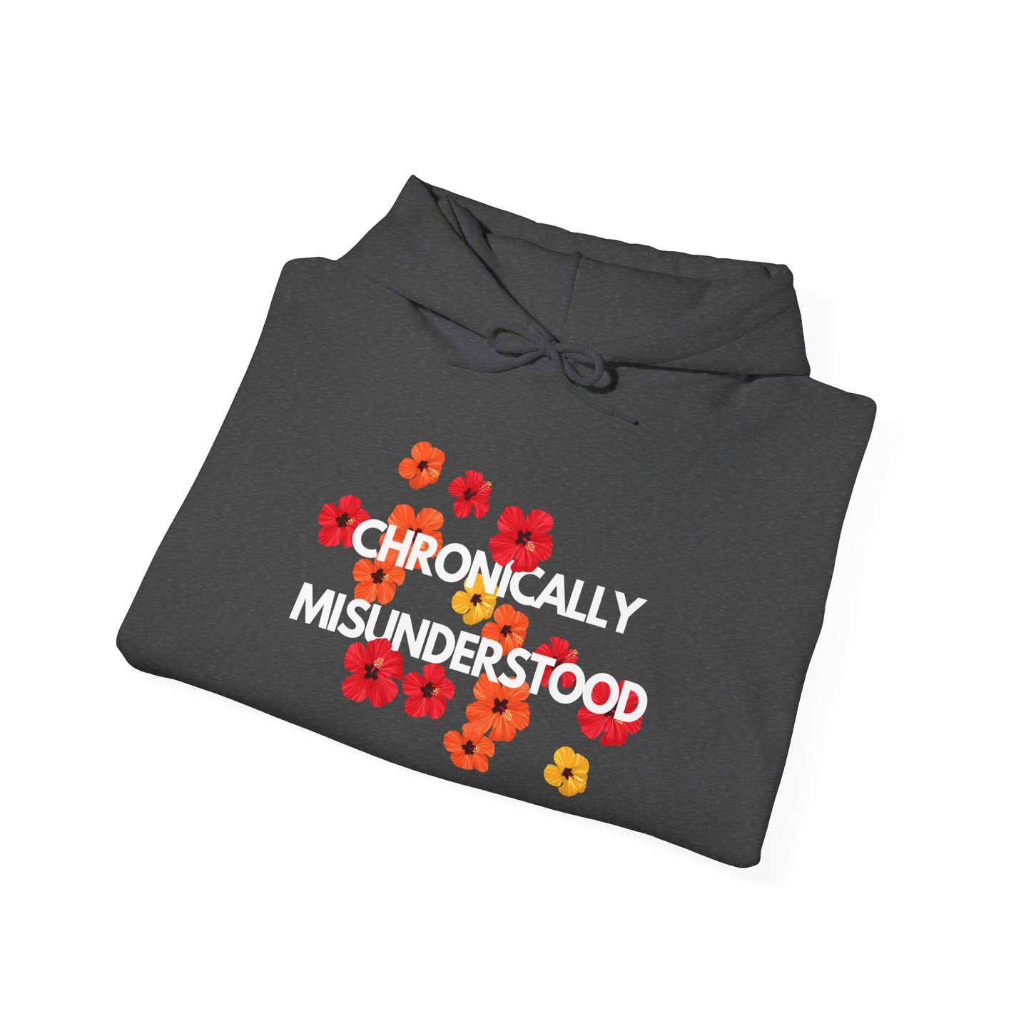 Chronically Misunderstood Floral unisex hoodie