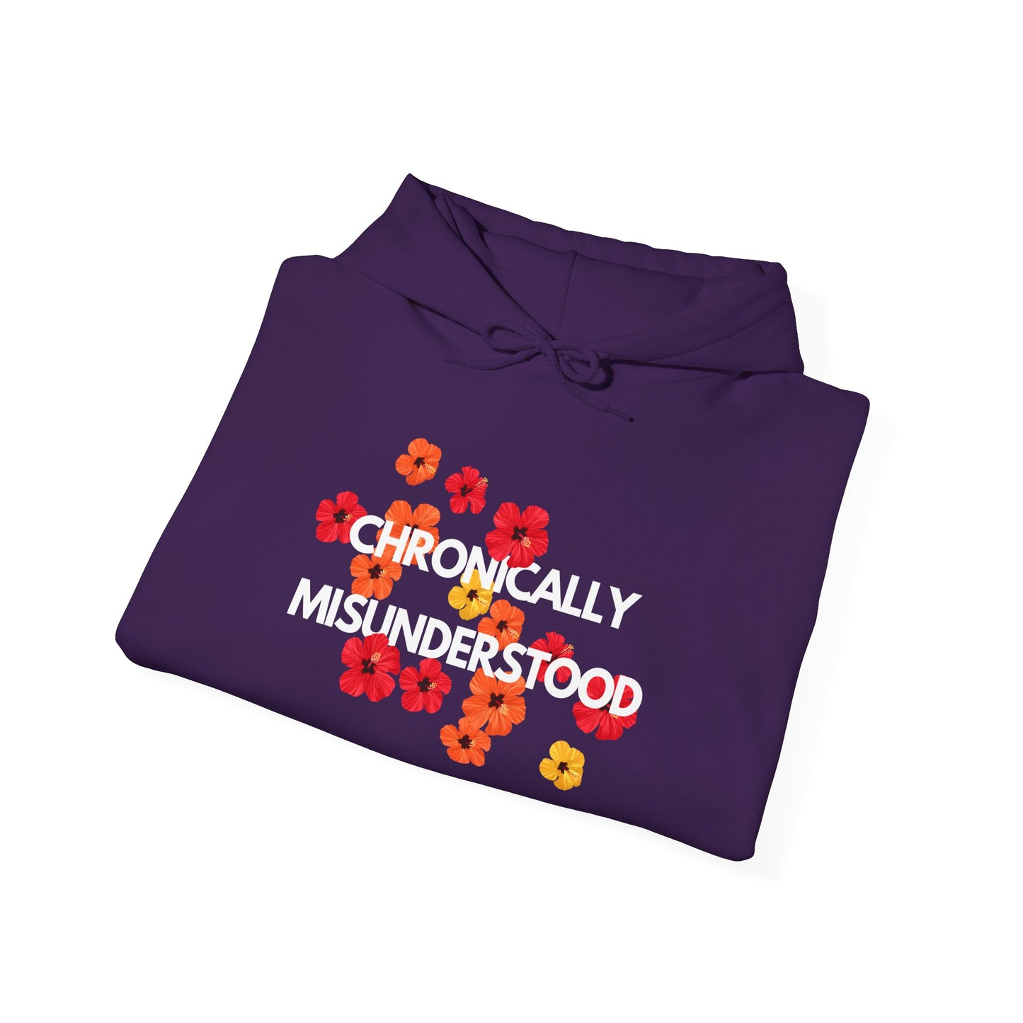 Chronically Misunderstood Floral unisex hoodie