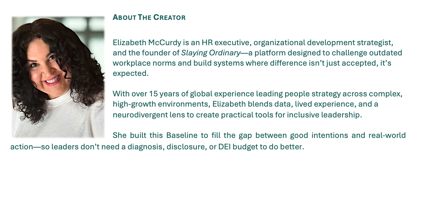 The Inclusive Leadership Baseline Self Led Guide (CAN)