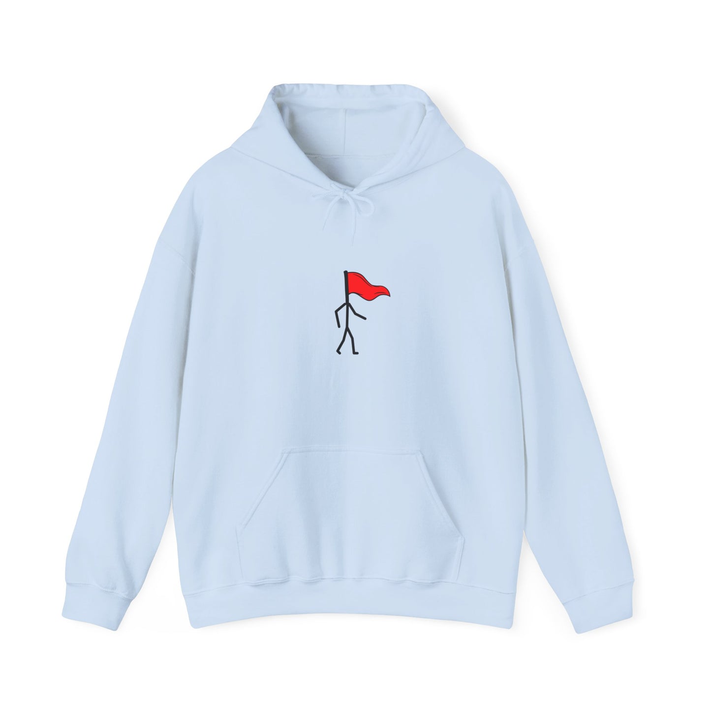 Walking Red Flag Unisex Heavy Blend™ Hooded Sweatshirt