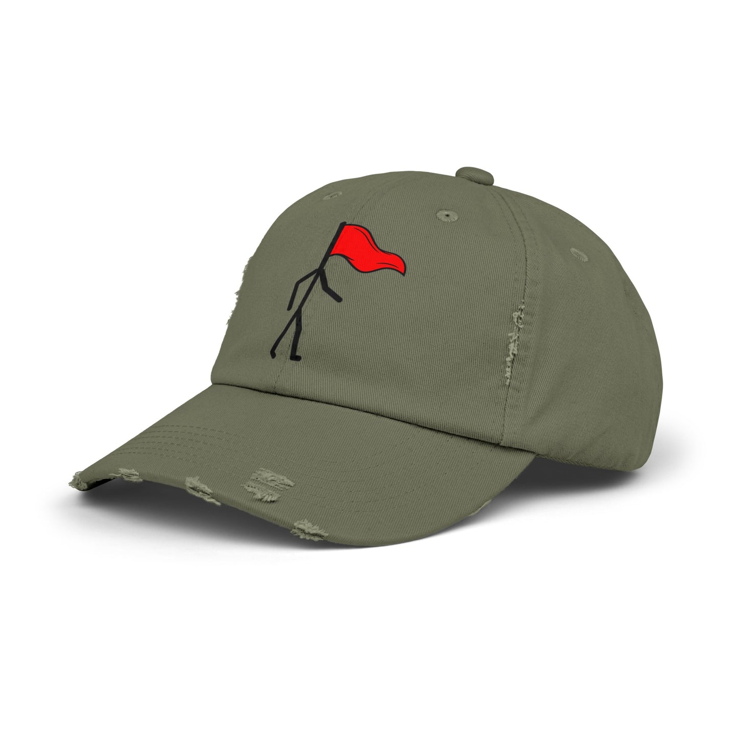 Walking red flag - Unisex Distressed Cap