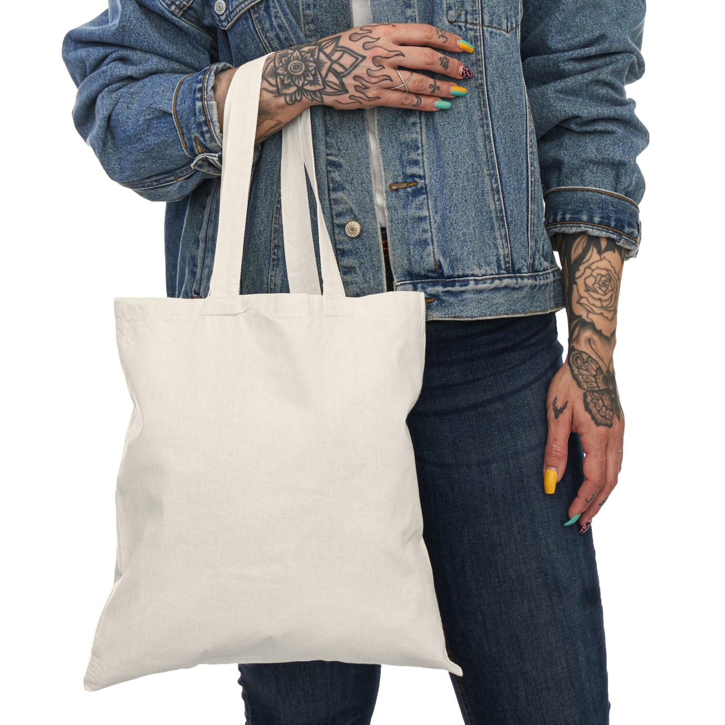 Natural Tote Bag Slaying Ordinary