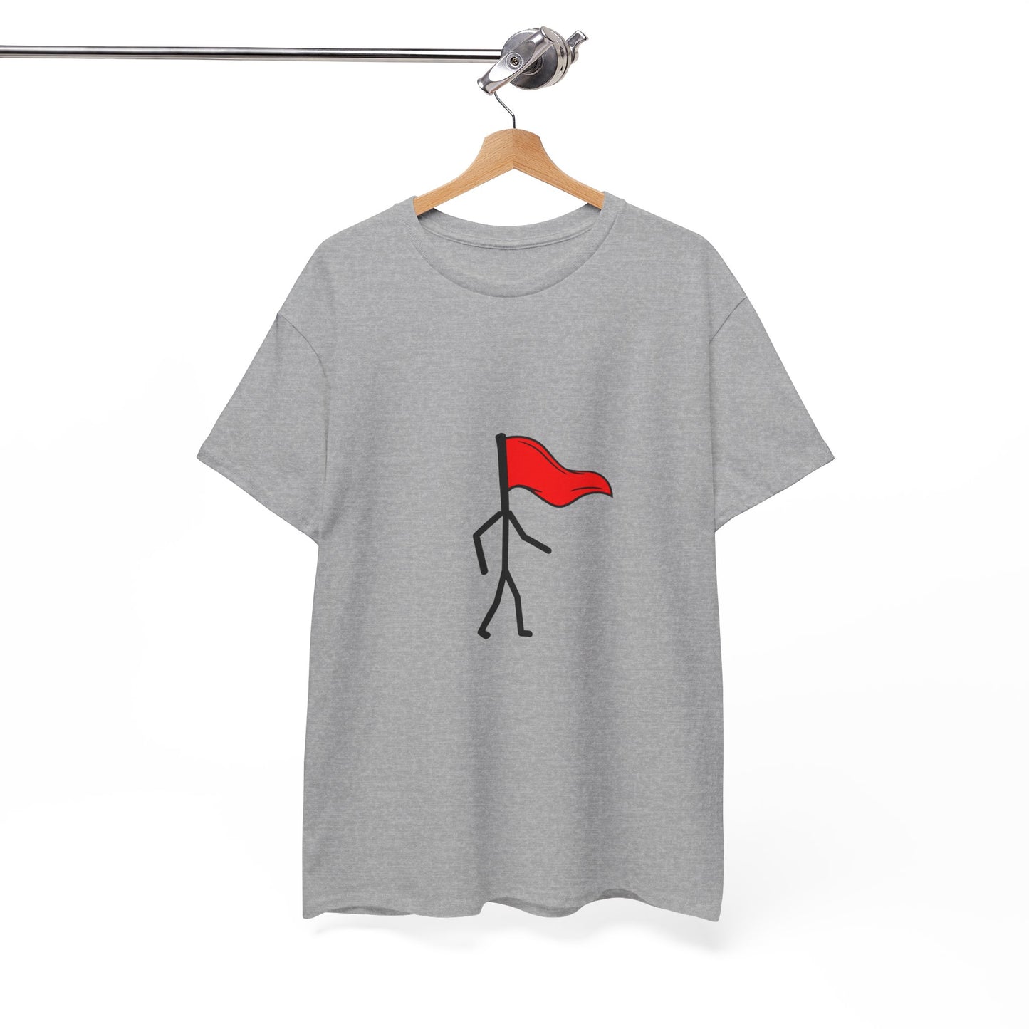 Walking Red Flag Unisex Cotton T-Shirt