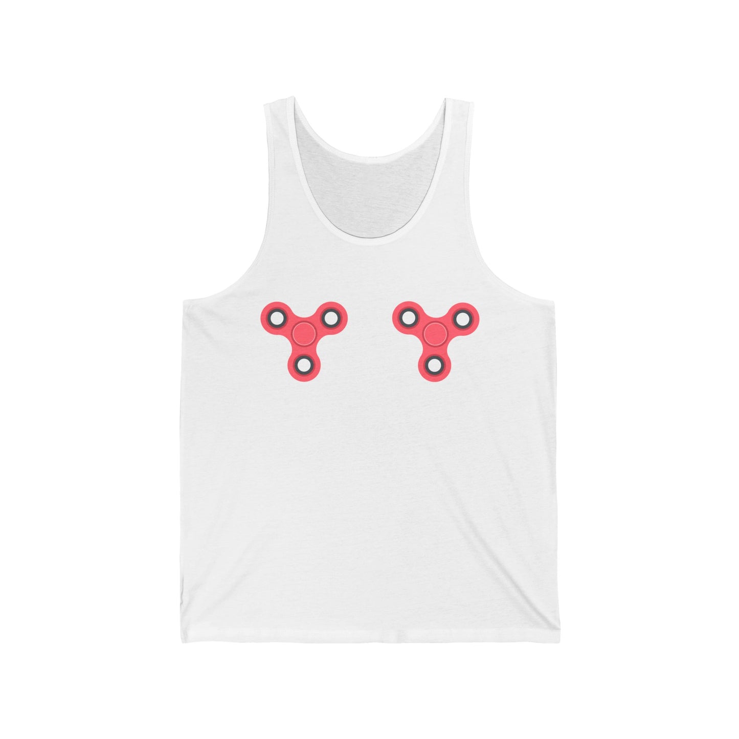 Fidget Spinner Unisex Jersey Tank - Playful Summer Vibe