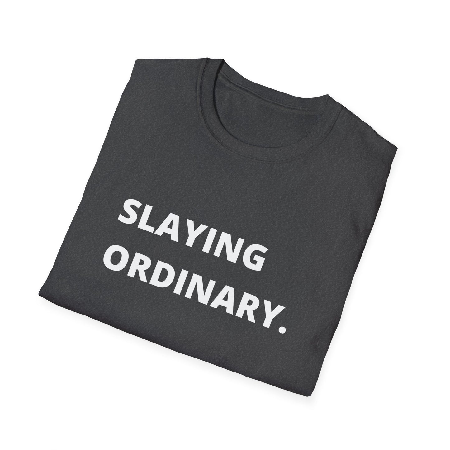 Slaying Ordinary Letter Unisex Softstyle Tee