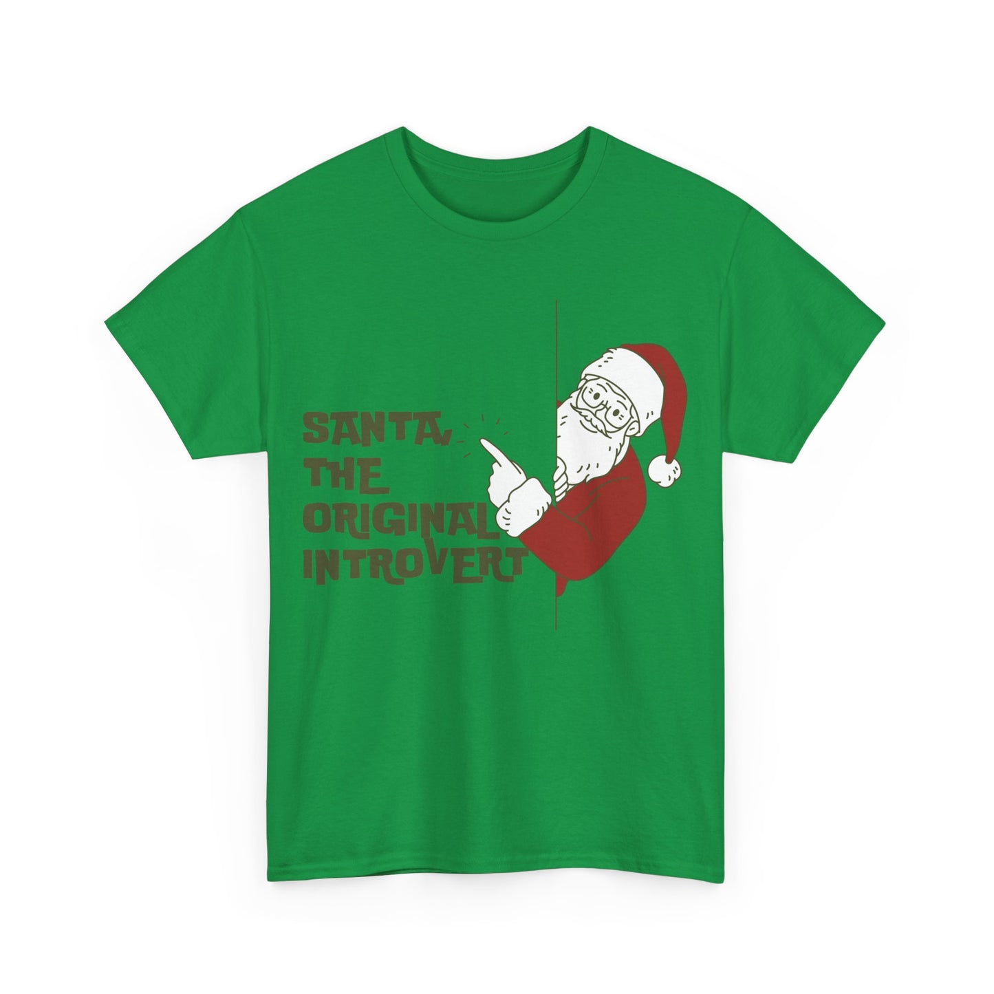 Santa.  The Original Introvert Unisex Heavy Cotton Tee