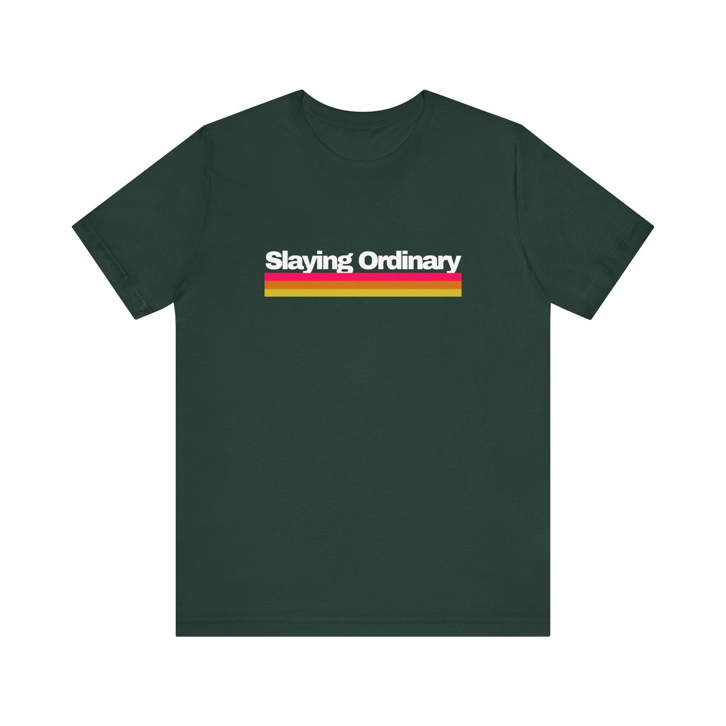 Unisex Jersey Short Sleeve Retro Slaying Ordinary Tee