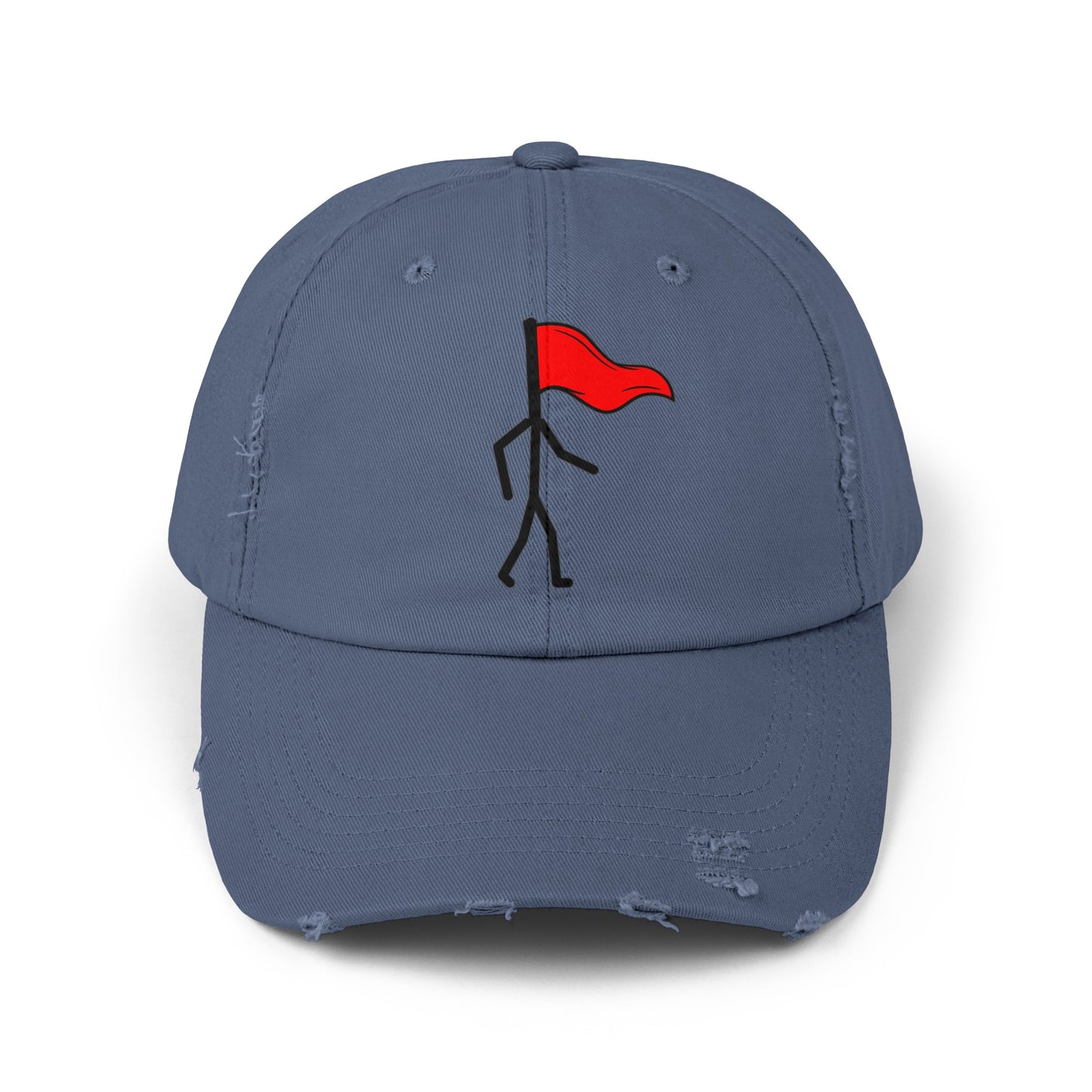 Walking red flag - Unisex Distressed Cap