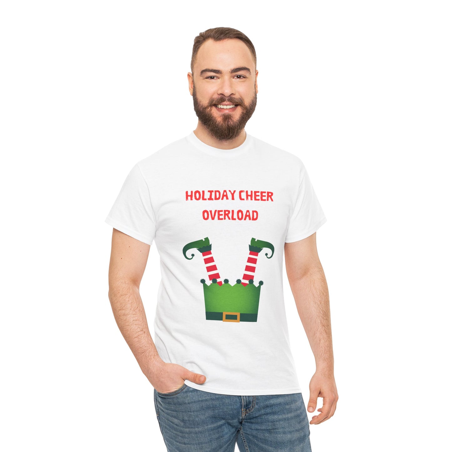 Holiday Cheer Overload Unisex Heavy Cotton Tee