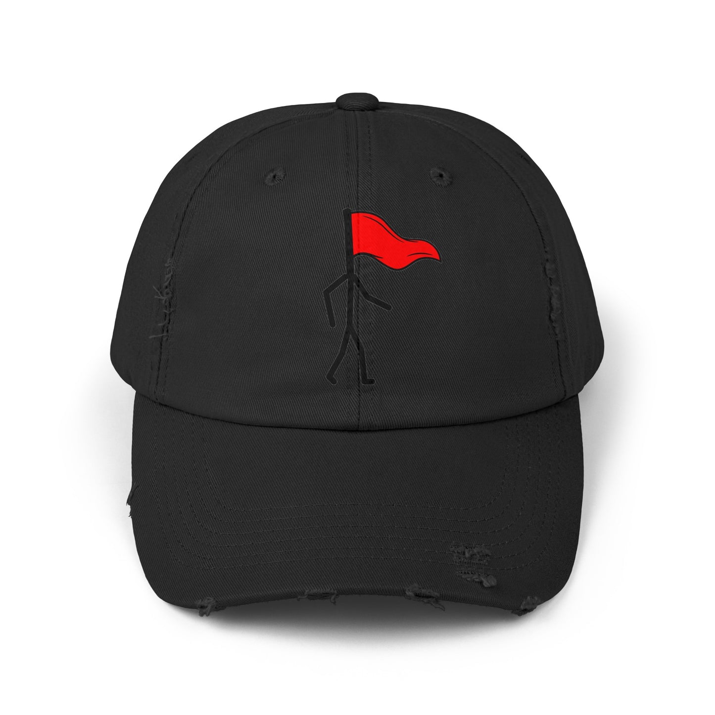 Walking red flag - Unisex Distressed Cap