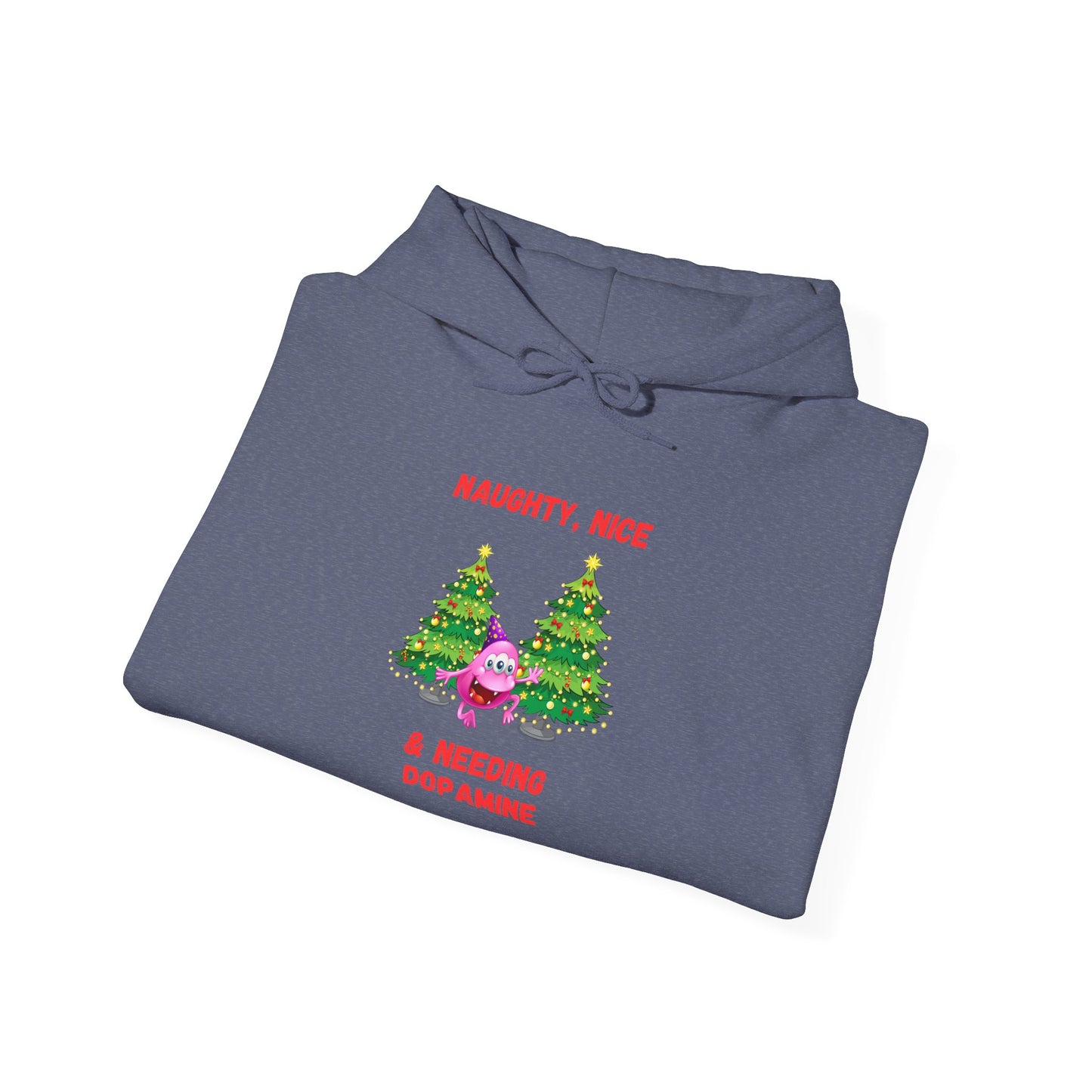 Dopamine Monster Holiday Hoodie for Neurodiverse