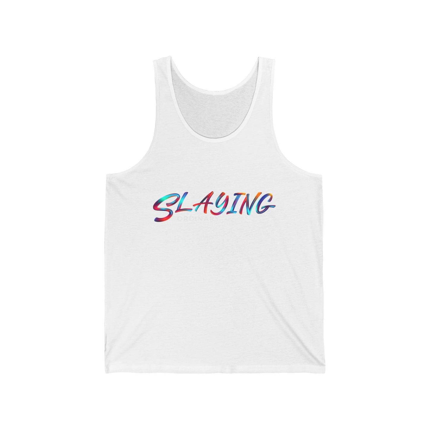 Unisex Jersey Tank Slaying Ordinary