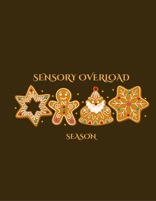 Sensory Overload Season Funny Holiday Hoodie for Neurodiverse