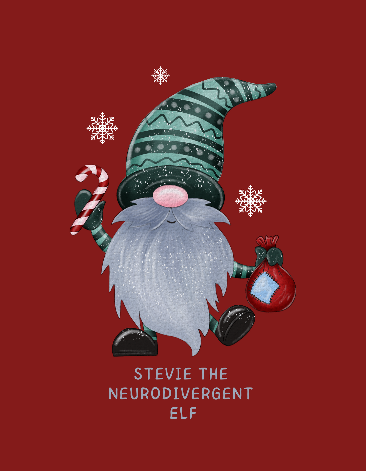 Neurodivergent Elf Christmas Unisex Hoodie