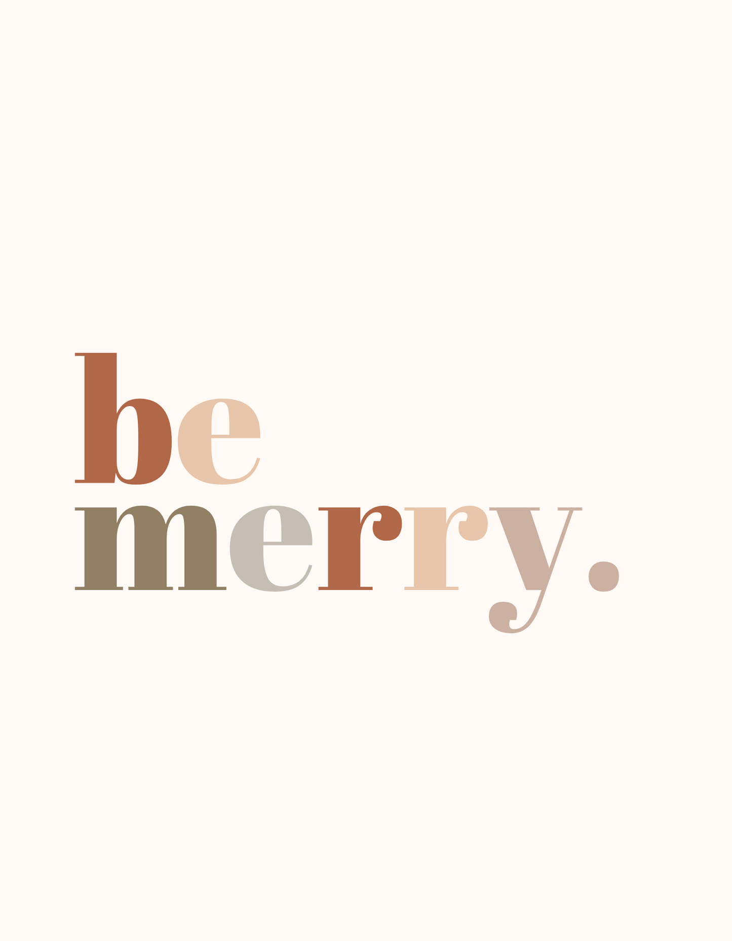 Be Merry Unisex Heavy Cotton Tee